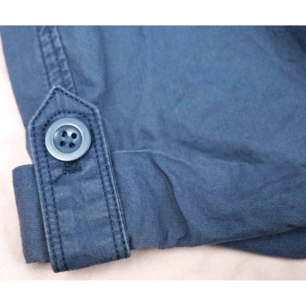 Eddie Bauer Navy Blue Bermuda Shorts Size 15 Roll Tab 38" waist - Picture 9 of 16